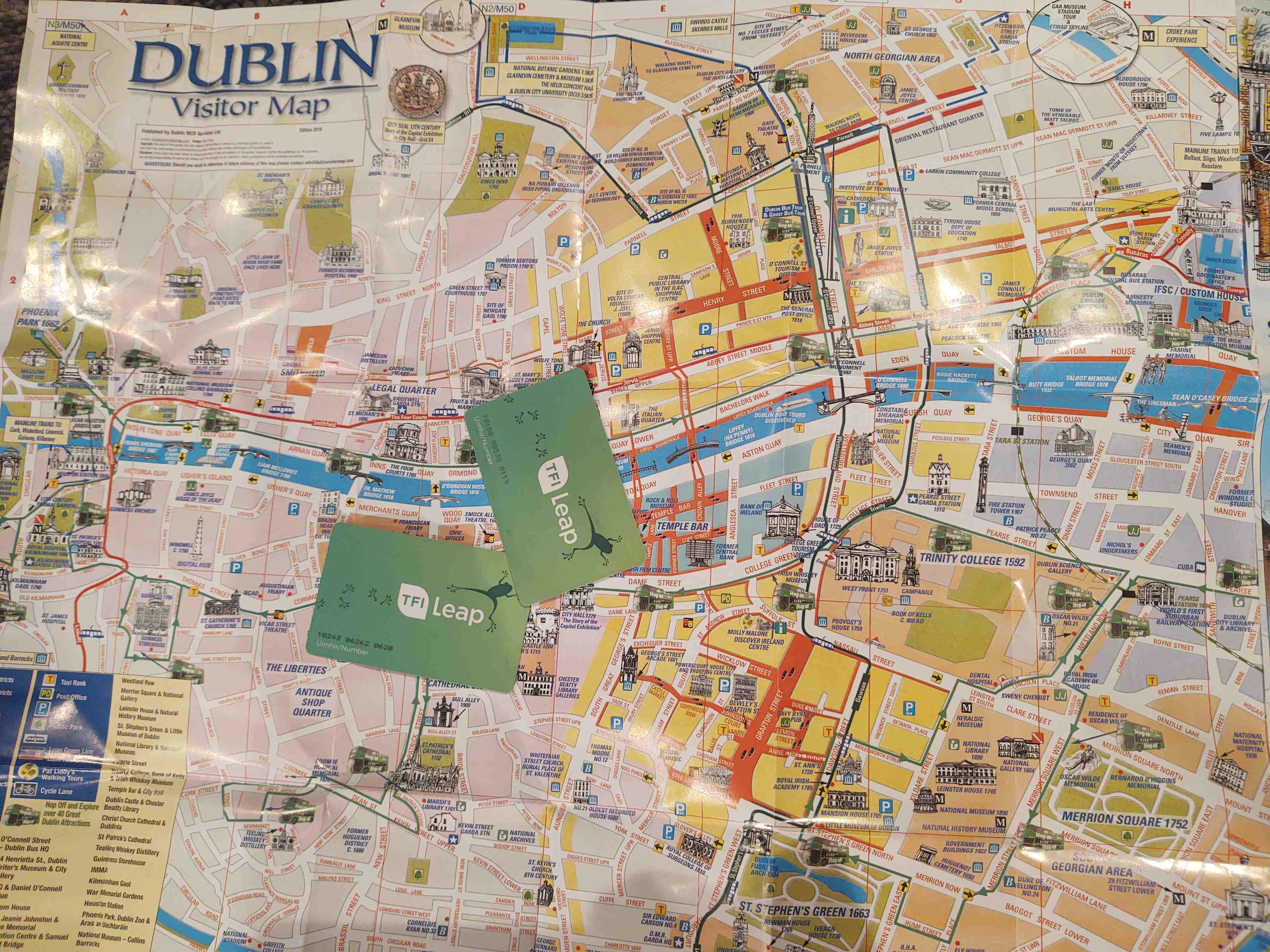Mapa Dublina